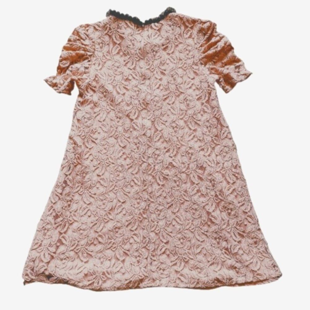 Vintage Y2K Forever 21 rose lace swing dress with beads size XS - Picture 4 of 7